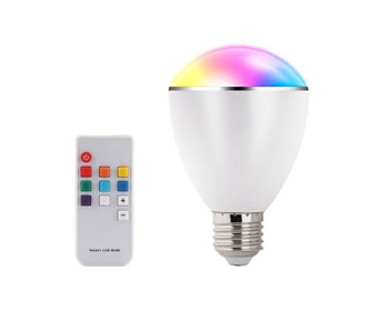 100V~240V RGB  LED Wireless Bluetooth Speaker Bulb Audio Speaker Music Playing & Lighting With E27 Remote Control lights  